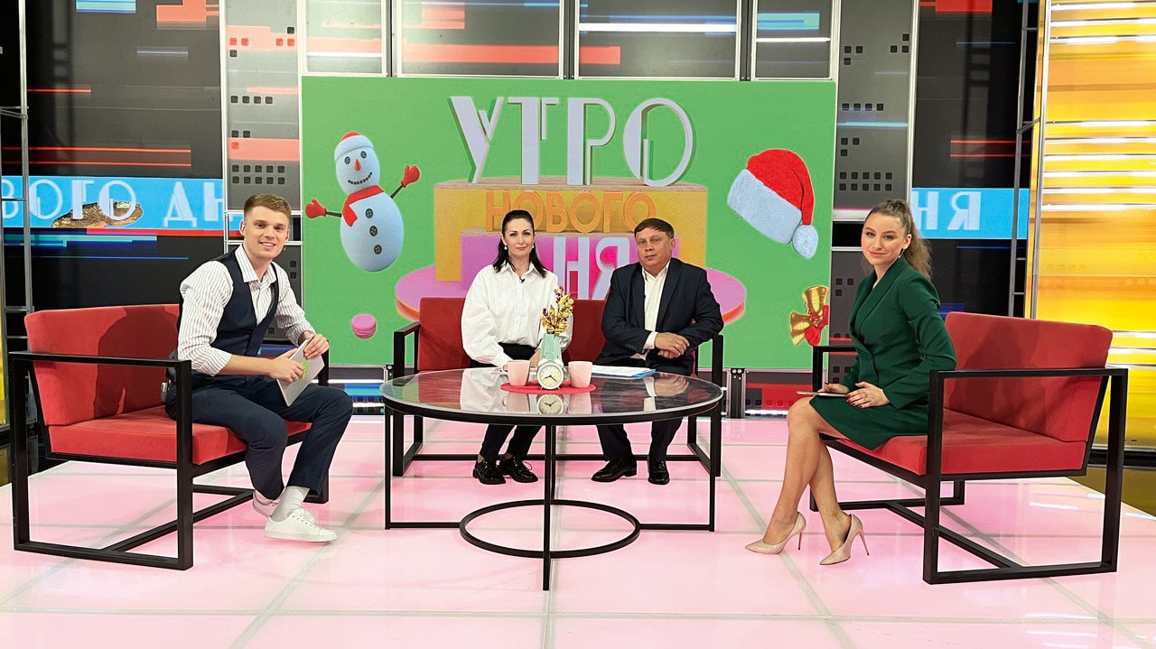 Презентация практики ИБ 'Крым как мы хотим' в телепрограмме 'Утро нового дня'